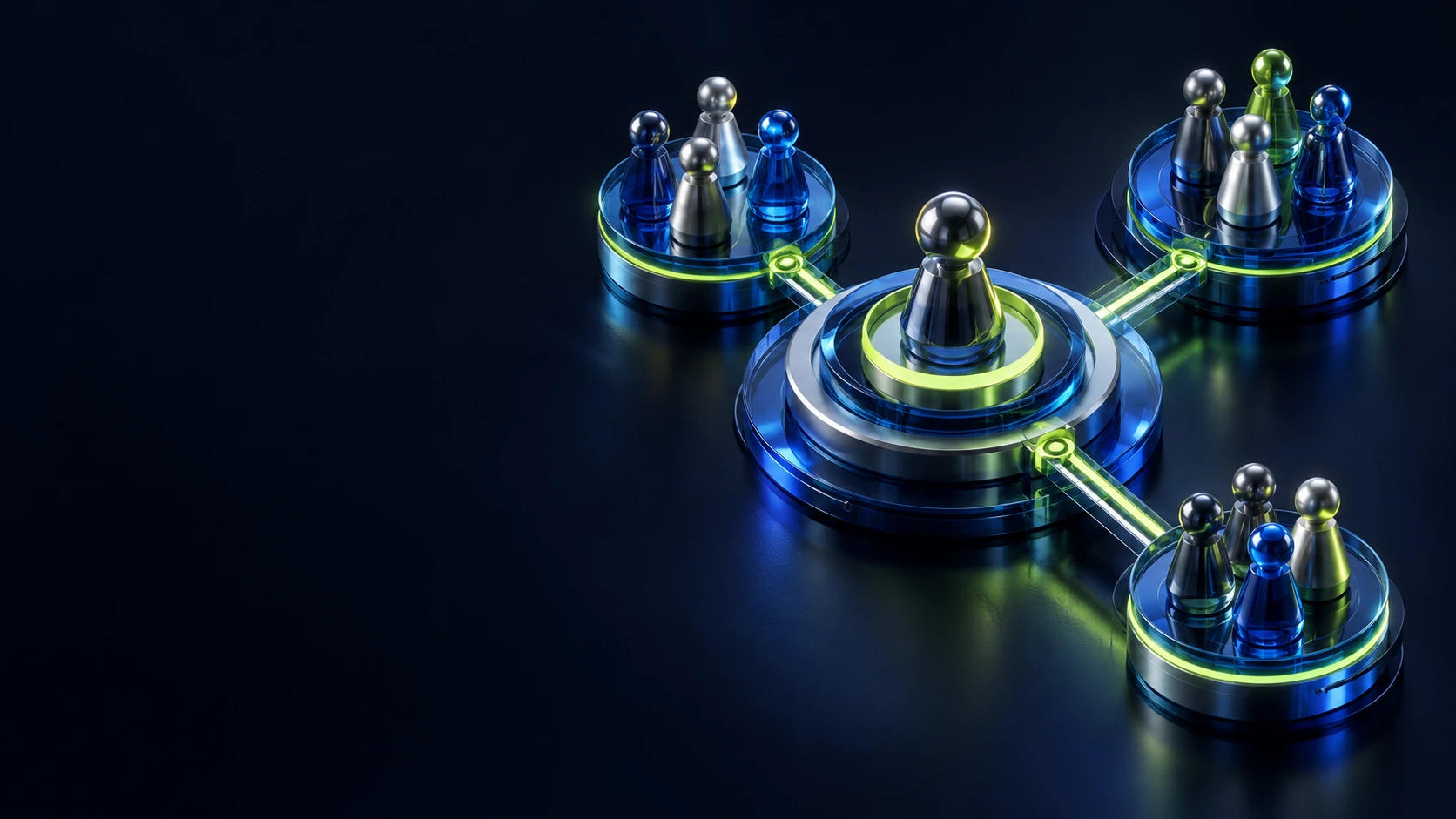 3D-иллюстрация: team-network